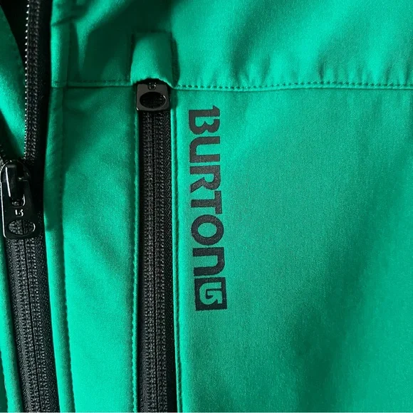 Burton Men's Green Ski Snowboarding fleeced lined Jacket underarm vent zip XL - Picture 3 of 8